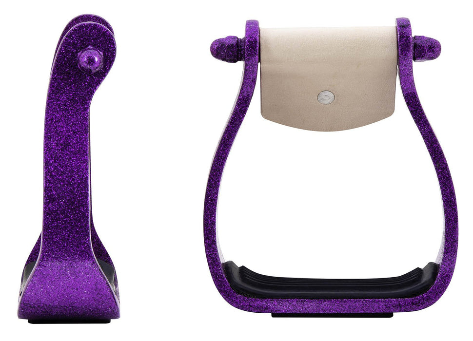 Showman Glitter Epoxy Aluminum Stirrups - Jeffers - Horse Supplies > Horse Tack > Stirrups