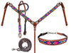 Showman Neon Tribal Beaded Tack Set - Jeffers - Horse Supplies > Horse Tack > Tack Sets