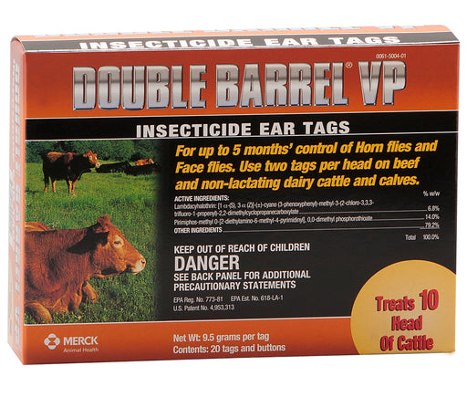 Double Barrel VP Ear Tags, pkg of 20 -   