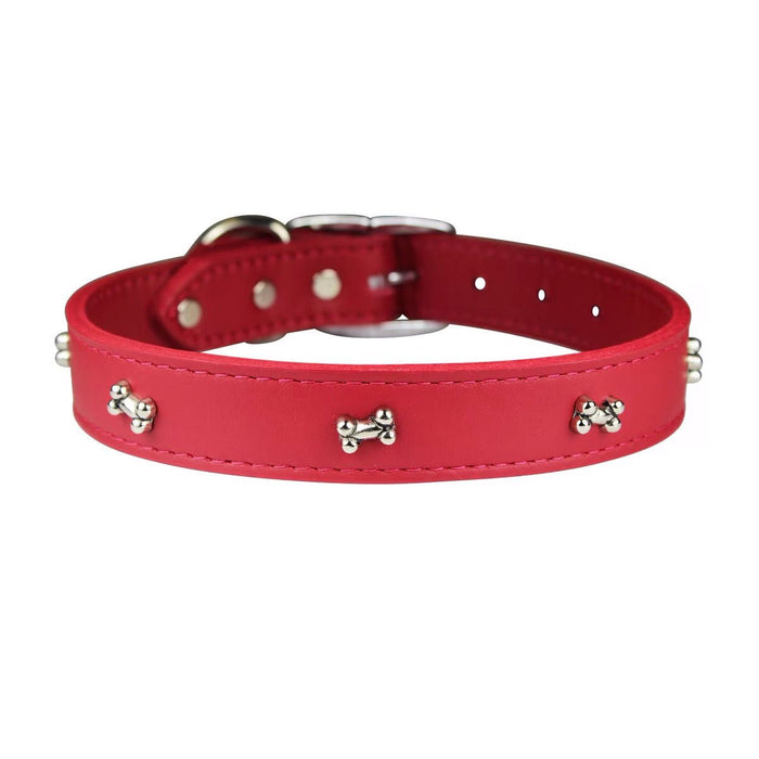 Signature Croco Collar - LY71 - Red - 1"x 24" - Bag / Pouch - 3