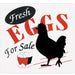 Gate Signs - Fresh Eggs for Sale  