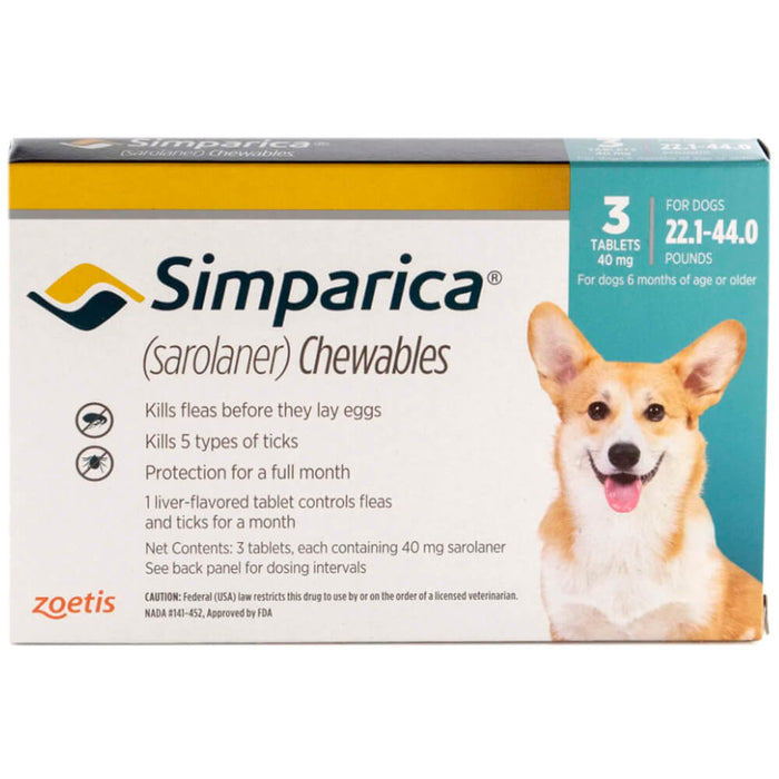 Simparica Chewable Tablets - Jeffers - Animal Health & Wellness > Flea & Tick Control