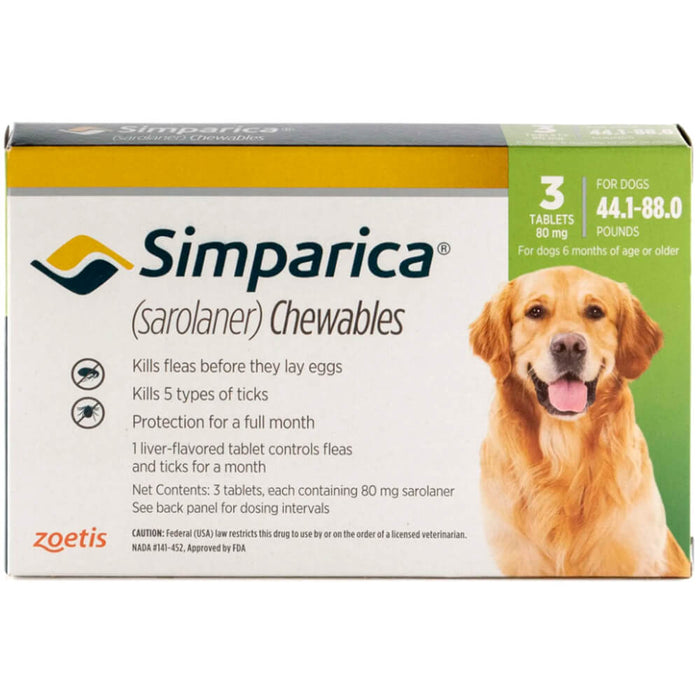 Simparica Chewable Tablets - Jeffers - Animal Health & Wellness > Flea & Tick Control