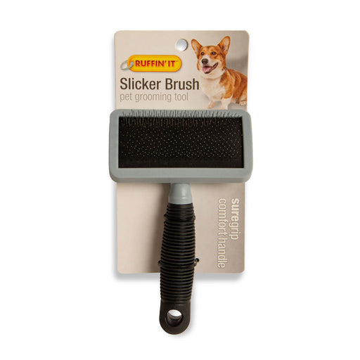 Slicker Brush, Medium, Comfort Grip - Jeffers - Animal & Pet Supplies > Pet Grooming > Pet Combs & Brushes