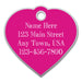 Jeffers Custom Personalized Engraved Heart Shaped ID Tags for Dogs & Cats - 7Y1R - Pink - Small (1" x 1") - 1