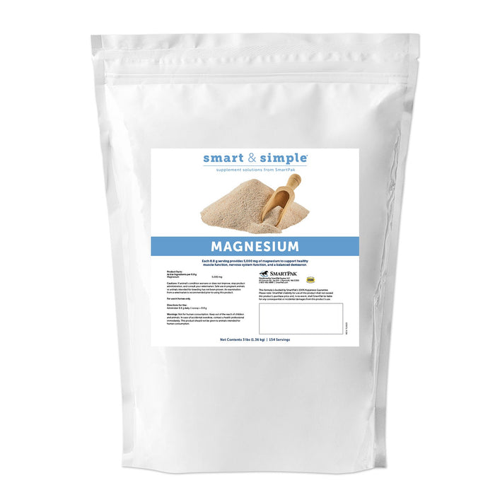 SmartEquine Smart Magnesium Oxide Supplement for Horses - SMACX - 3 lb - 6