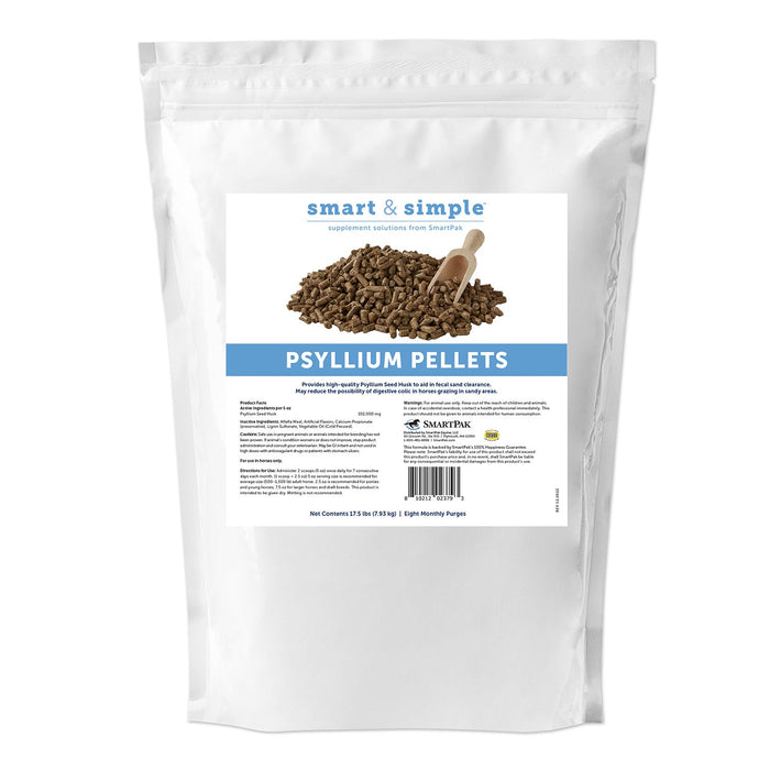 SmartEquine Smart & Simple Psyllium Pellets - SMAJ - 17.5 lbs - 6