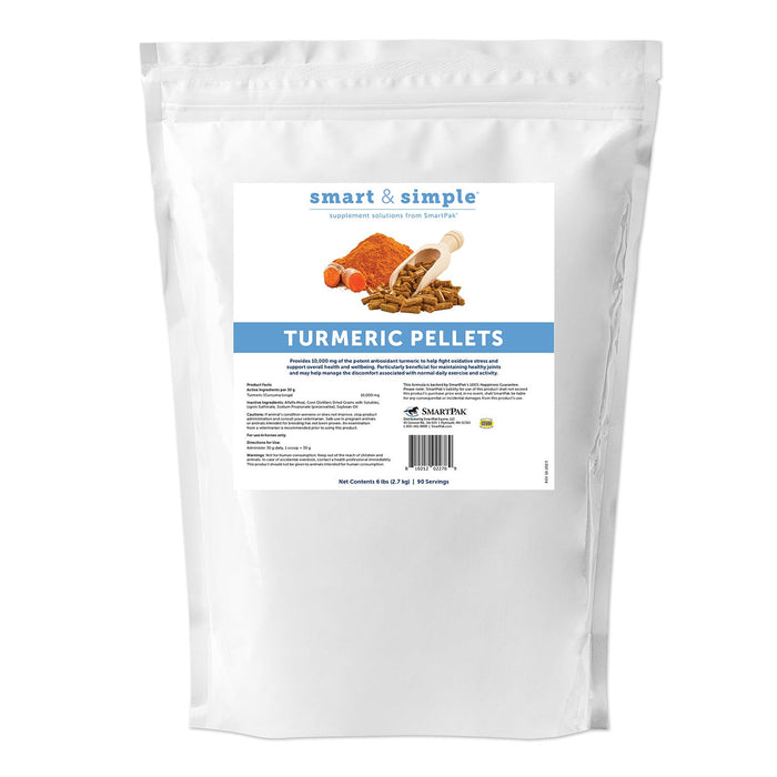 SmartEquine Smart & Simple Turmeric Pellets - SMAAD - 6 lb - 1