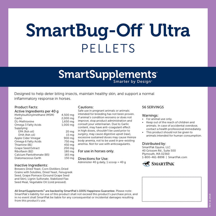 SmartEquine SmartBug - Off Ultra Pellets - SMAX - 5 lbs - 2