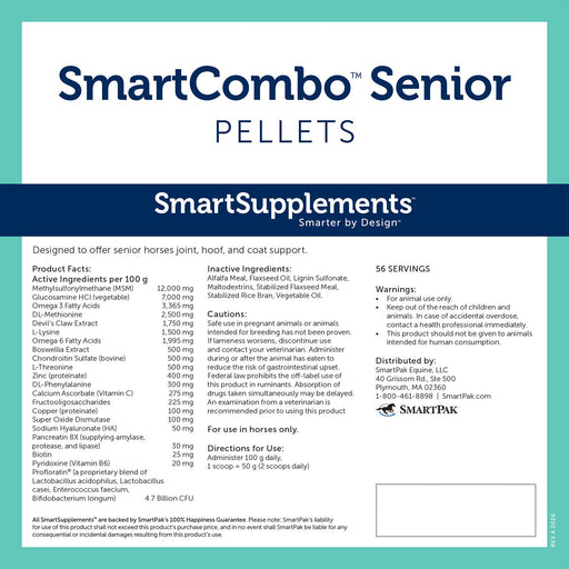 SmartEquine SmartCombo Senior Pellets - SMAP - 12.4 lbs - 2
