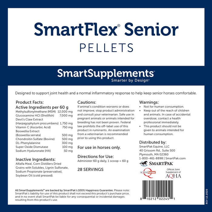 SmartEquine SmartFlex Senior Pellets - SMA5 - 3.7 lbs - 2