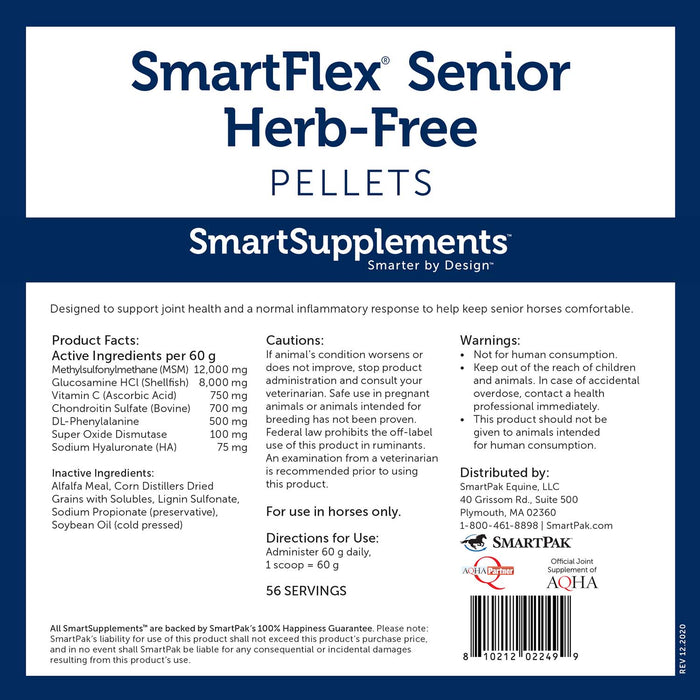 SmartEquine SmartFlex Senior Pellets - SMAC - 7.4 lbs - 6