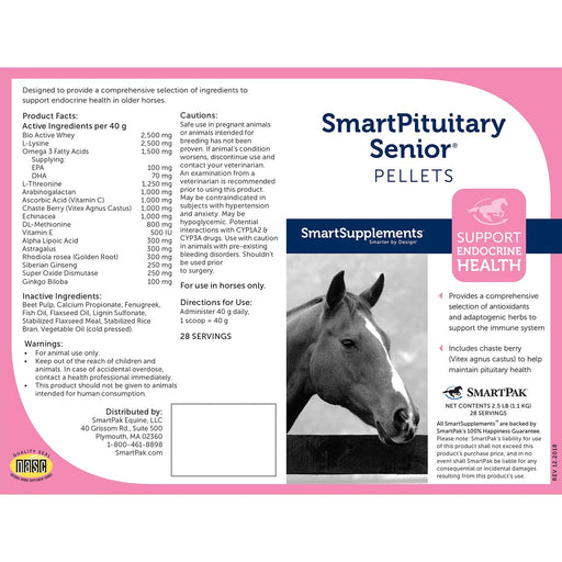 SmartEquine SmartPituitary Senior Pellets - SMAAQ - 2.5 lbs - 2