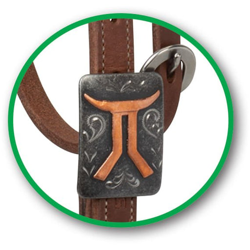 Smarty x Synergy Latigo Lined Oiled Harness Leather Headstall - Jeffers - Horse Supplies > Horse Tack > Bridles & Headstalls