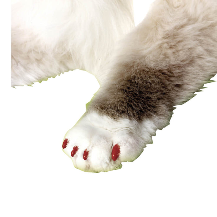 Soft Claws Nail Caps for Cats, 40 ct - 008SH-73404 - Red - Large - 41