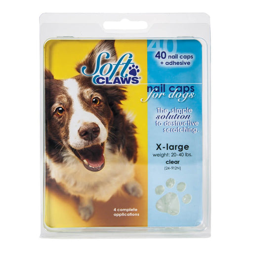 Soft Claws Nail Caps for Dogs, 40 ct - Jeffers - Animal & Pet Supplies > Pet Grooming > Pet Nail & Pad Care