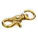 Solid Brass Trigger Snap w/ Round Swivel Eye, 5/8' x 2 - 3/4' - Jeffers - Farm & Ranch Supplies > Farm & Ranch Supplies