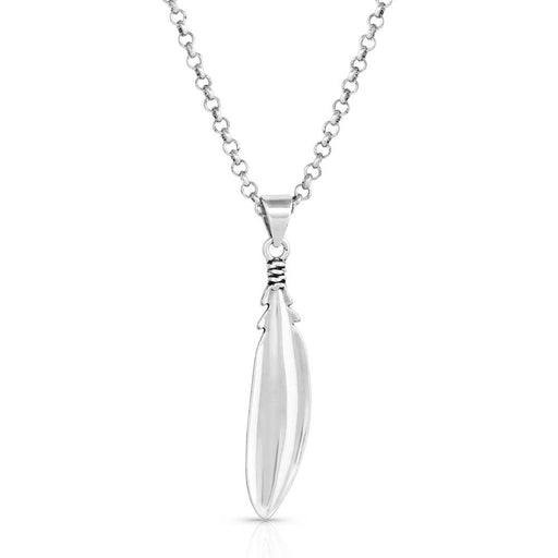 Solo Flight Turquoise Feather Necklace - Jeffers - Women > Accessories, Jewelry, Handbags