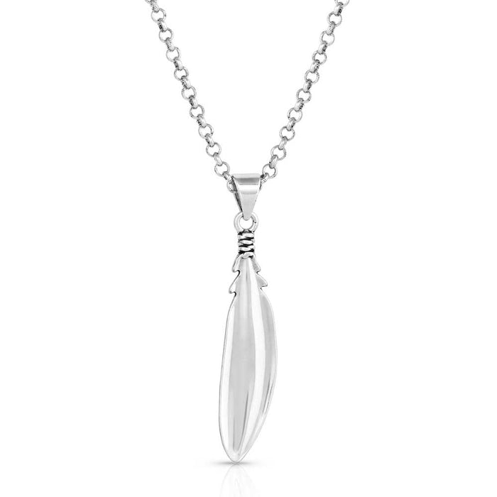 Solo Flight Turquoise Feather Necklace - Jeffers - Women > Accessories, Jewelry, Handbags