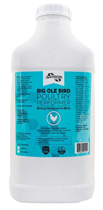 B.O.B. (Big Ole Bird), 2.5 gal - 8 oz Big Ole Bird Poultry Supplement  