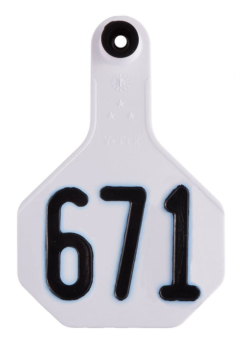 Special Order Y - Tex Numbered 2 - Piece Ear Tags, 25 ct - XUHQ - Medium - 7