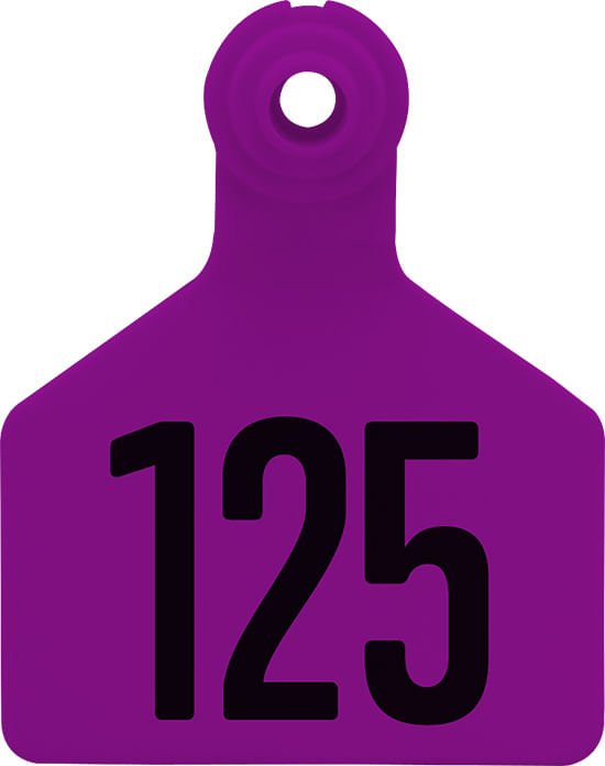 Special Order Numbered Z2 Two Piece Tags for Livestock, Large