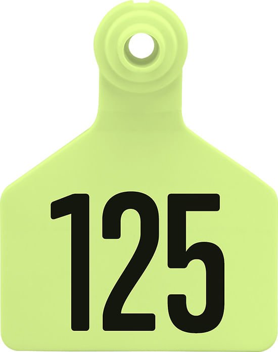 Special Order Numbered Z2 Two Piece Tags for Livestock, Large