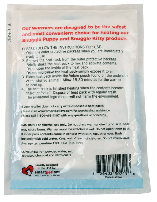 Heat Packs for Snuggle Pets - 3 Heat Packs  