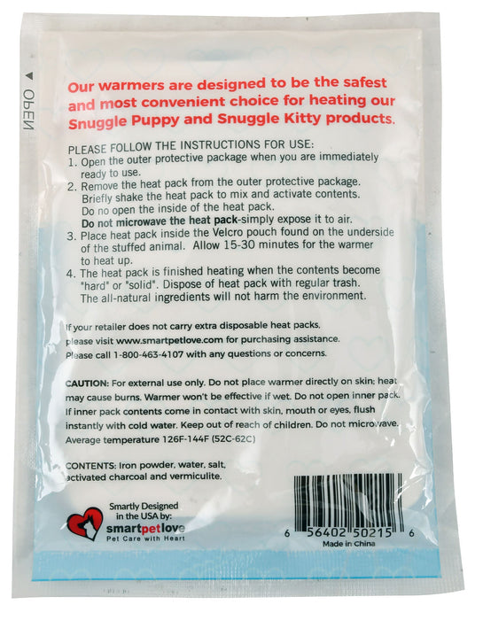 Heat Packs for Snuggle Pets - 3 Heat Packs  