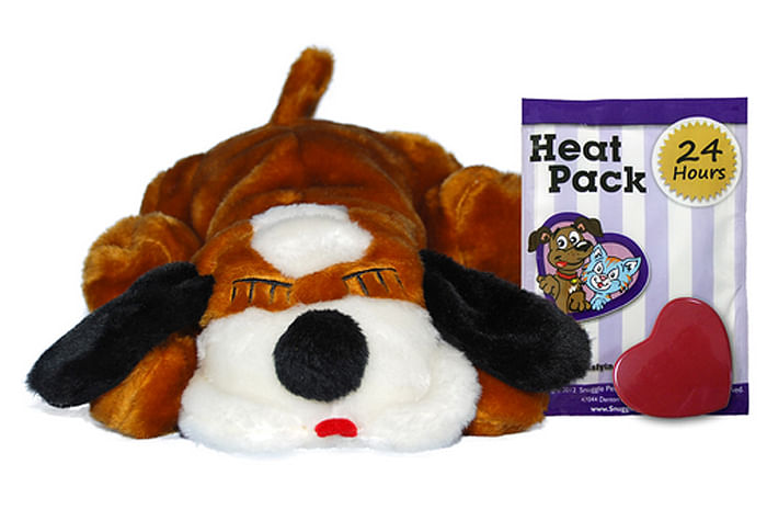 Snuggle Puppy Comfort Plush - Brown/White  