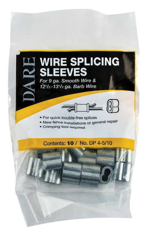 Dare Wire Splicing Sleeves Pack - D4SD - Splicing Sleeves - 9 ga - Package of 10 - 7