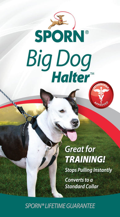 Sporn Big Dog Halter, Black - Jeffers - Dog Supplies > Dog Apparel > Dog Collars, Harnesses, & Leashes