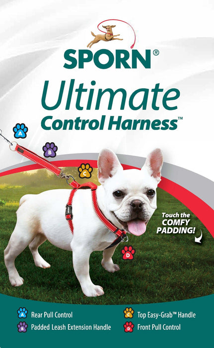 Sporn Ultimate Control Harness, Black - Jeffers - Dog Supplies > Dog Apparel > Dog Collars, Harnesses, & Leashes