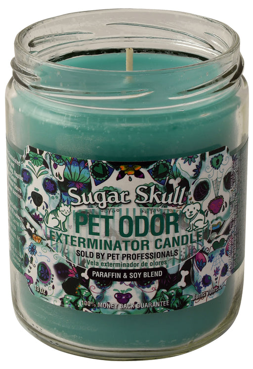 Pet Odor Exterminator Candle, Sugar Skull, 13 oz -   