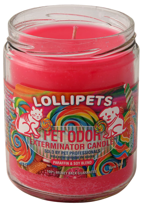 Pet Odor Exterminator Candle, Lollipets, 13 oz -   