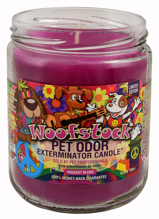 Pet Odor Exterminator Candle, Woofstock, 13 oz -   