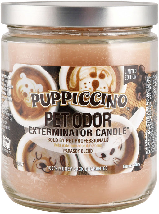 Pet Odor Exterminator Candle, Pupiccino -   