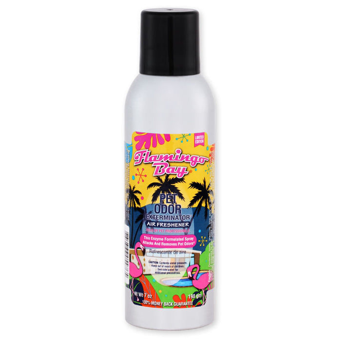 Pet Odor Exterminator Spray, Flamingo Bay, 7oz - 7oz Flamingo Bay 