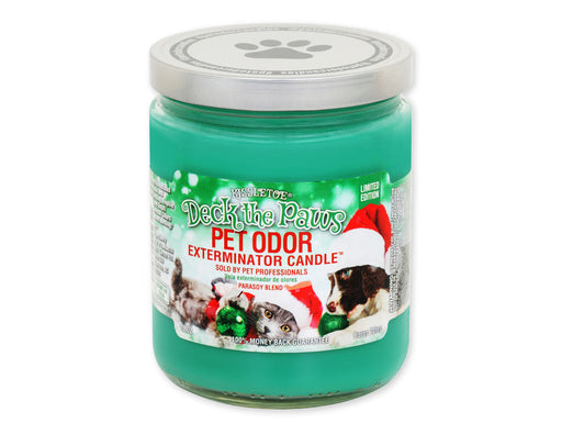 Pet Odor Exterminator Candle, Deck the Paws, 13 oz - SPTF9 Deck the Paws 