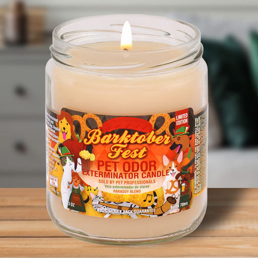 Pet Odor Exterminator Candle, Barktober Fest, 13 oz - SPTF9 Barktober Fest 