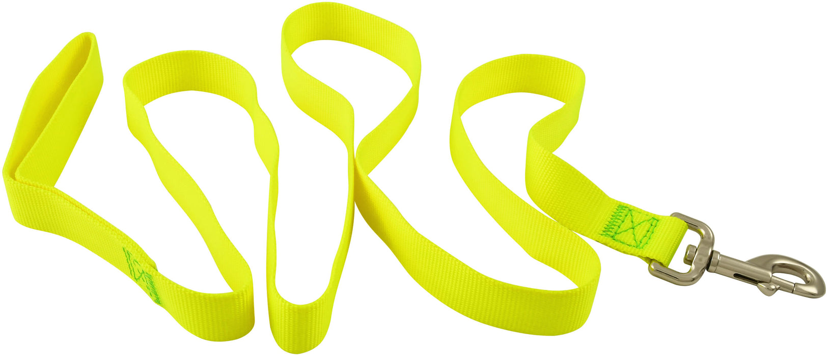 Jeffers 1" Nylon Dog Leash, 6' L - Neon Yellow  