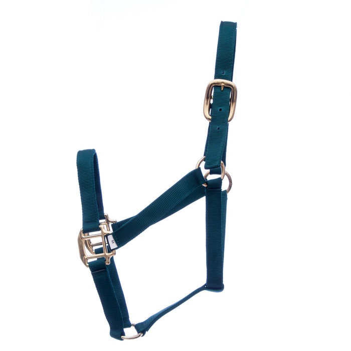 Premium Weanling Halters (3-ply, 1"W), 250-400 lb - Dark Green  