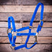 Jeffers Yearling Adjustable Halter with Throat Snap, (400-600 lb) - Royal Blue  