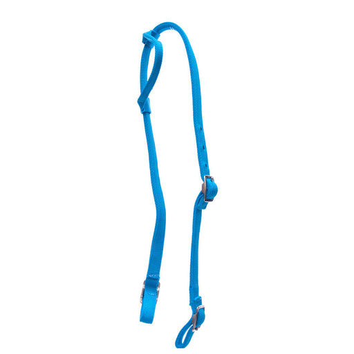 Jeffers Nylon One Ear Horse Headstall - Turquoise  