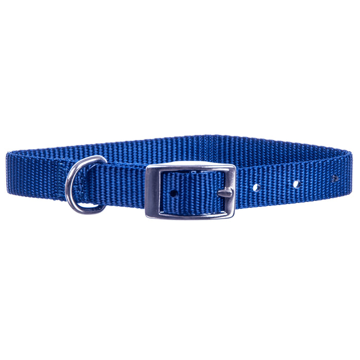 5/8"W Jeffers Nylon Dog Collar, 14" L - Navy  