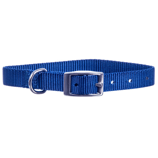 5/8"W Jeffers Nylon Dog Collar, 12"L - Navy  