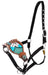 Showman Bronc Halter with Teal Dreamcatcher Design -   