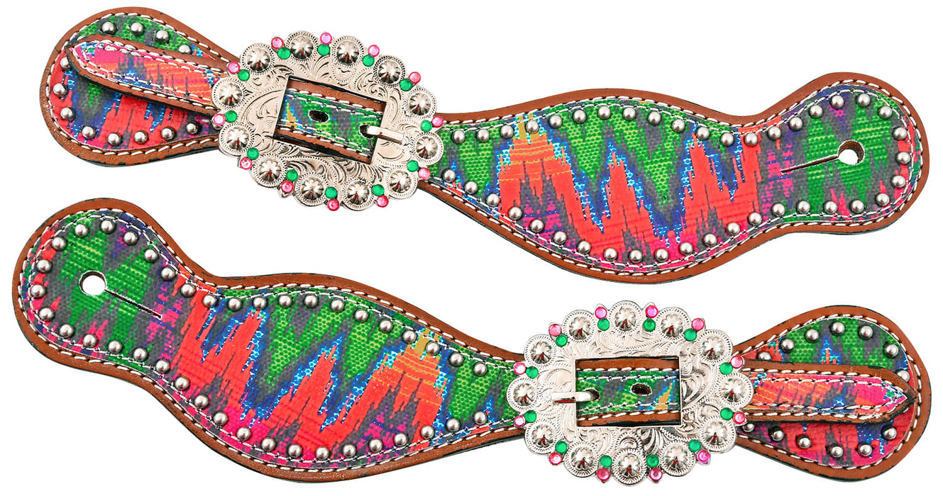 Showman Chevron Spur Straps -   