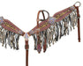 Showman Leopard Tack Set, Full Size - Brown/Purple  