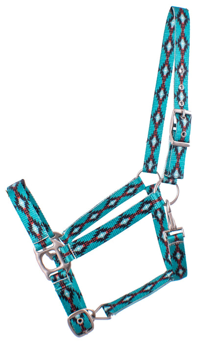 Showman Premium Nylon Halter - Aztec  